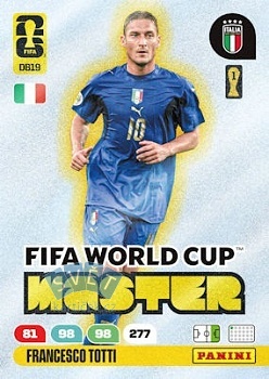 Francesco Totti Italy Panini FIFA World Cup 2026 Adrenalyn XL FIFA World Cup Master #DB19